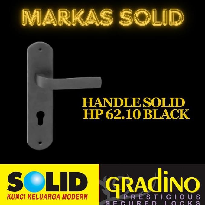 Gagang Pintu/Handle Pintu Hitam Solid Hp 62.10 Black
