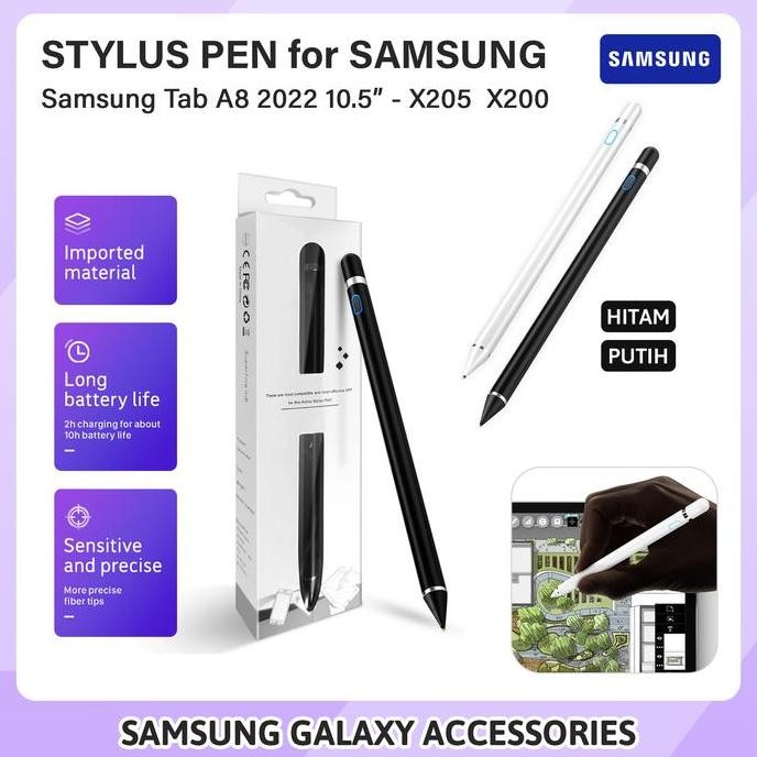 Tersedia Samsung Tab A8 10.5 2022 X205 Stylus Pen Smart Drawing Pencil Tablet Android
