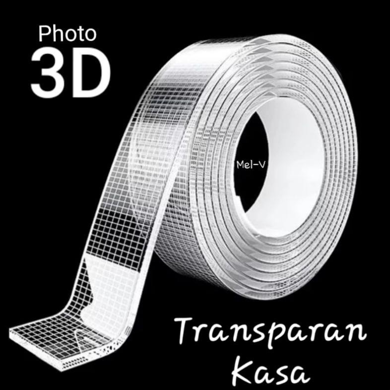 

Rd1- Double Tape Bening Motif Kasa Bisa Disobek Lem Perekat 2 Sisi Nano