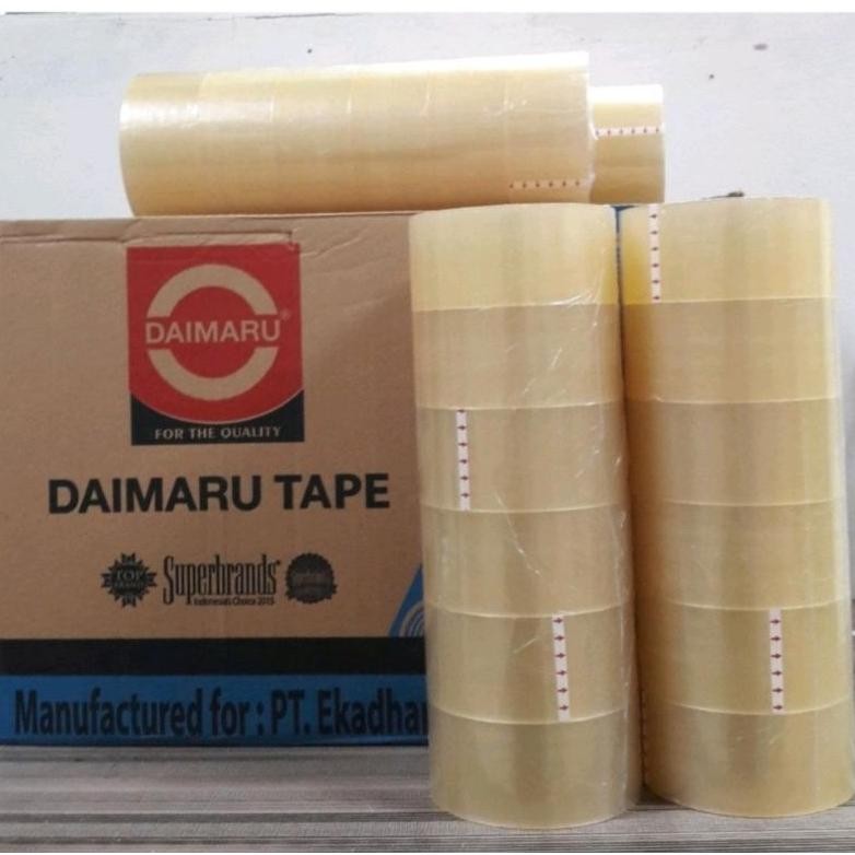 

Rd1- Lakban Daimaru Tebal Opp Tape Super Murah Ready Bening / Coklat Bisa Campur Original Asli
