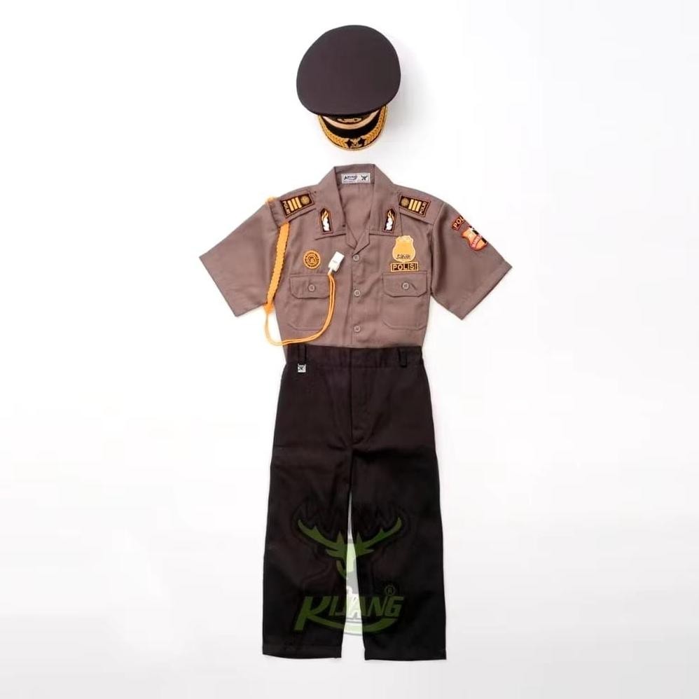 Baju Polisi Kijang Anak Usia 3-8 Tahun