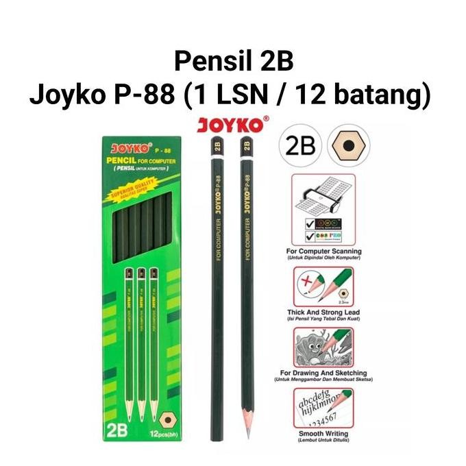 

*:*:*:*:*] Pensil 2B Joyko P-88 (1 LUSIN)