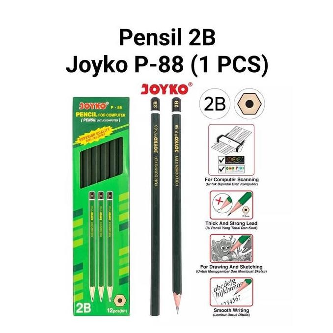 

(:(:(:(] Pensil 2B Joyko P-88 (1 PCS)