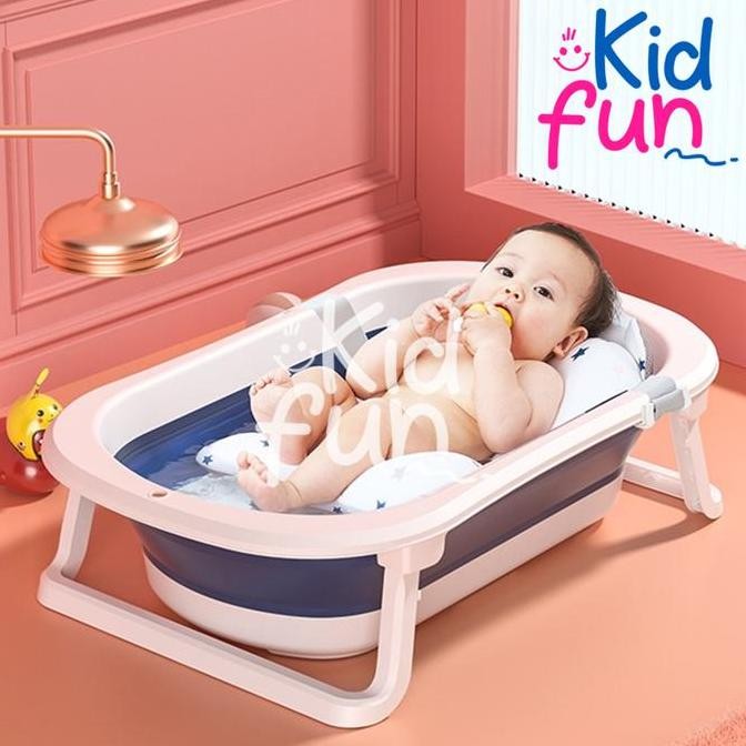Bak Mandi Bayi Foldable Baby Bathtub Produk Anak Newborn dengan Jaring DS