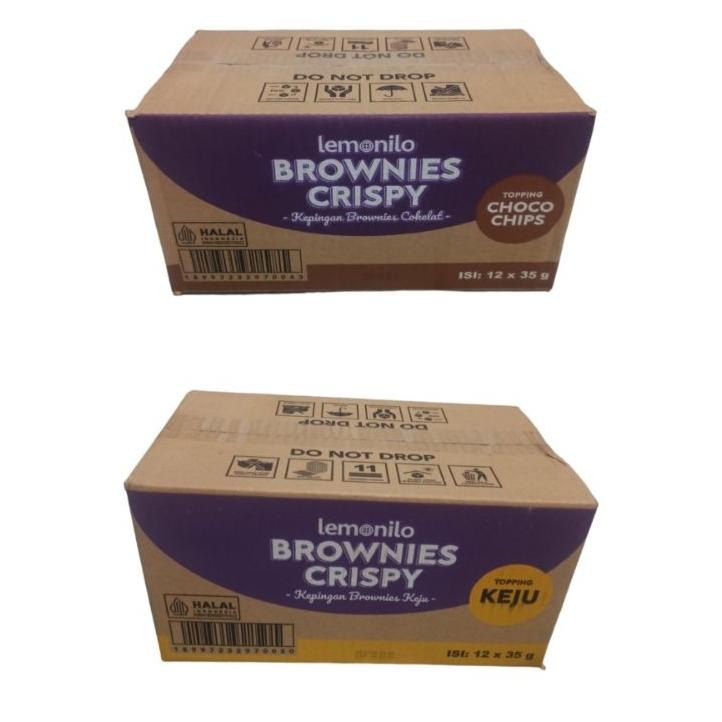 

Lemonilo Brownies Crispy 1 Karton Isi 12Pcs