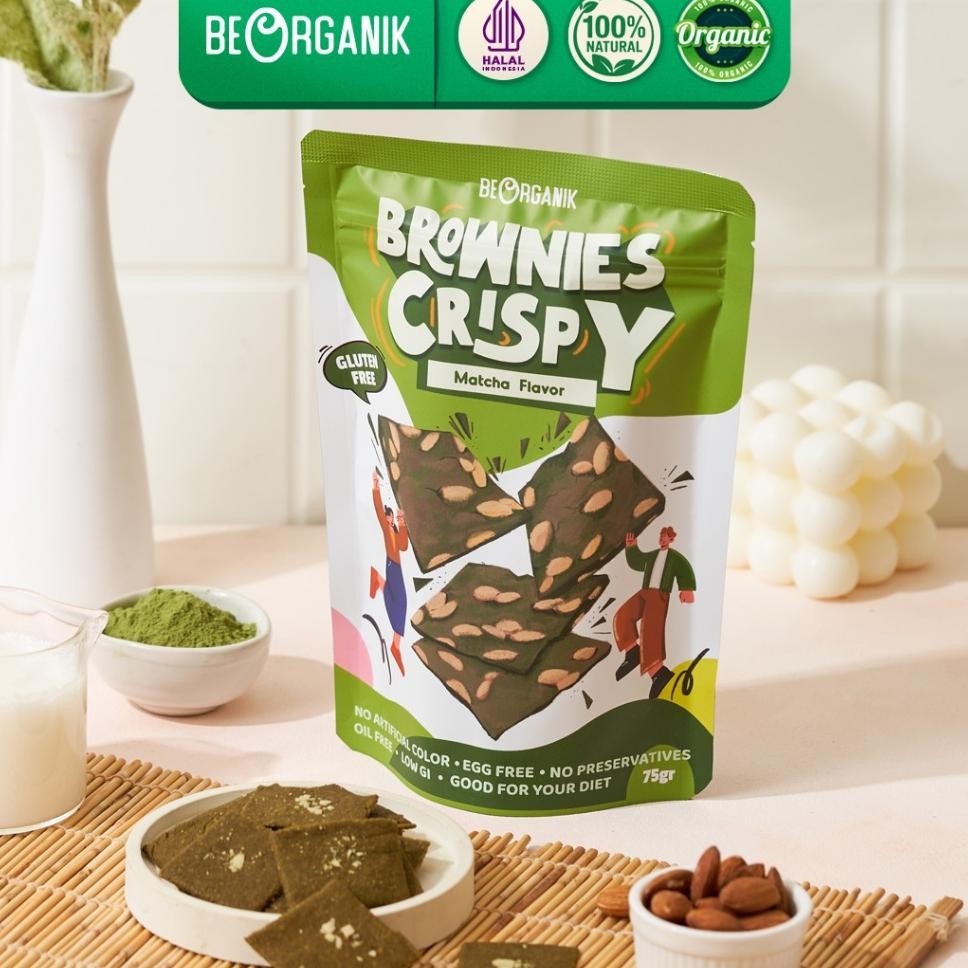 

Brownies Crispy Beorganik Vegan Gluten Free Matcha 75Gr
