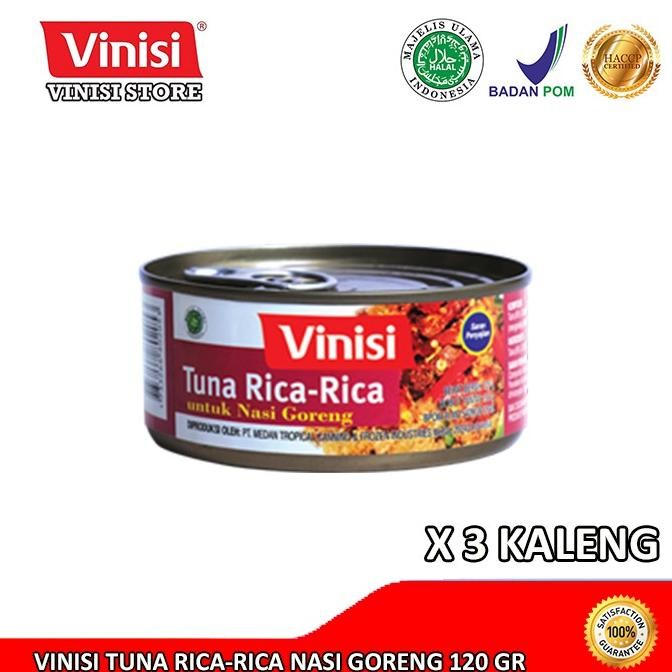 

NO_MORE Paket 3 Kaleng Vinisi Tuna Rica-Rica Nasi Goreng 120 Gr