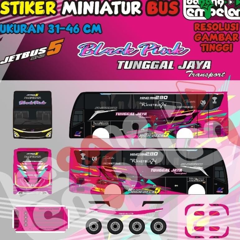 

Rd-67 Stiker Miniatur Bus Tunggal Jaya