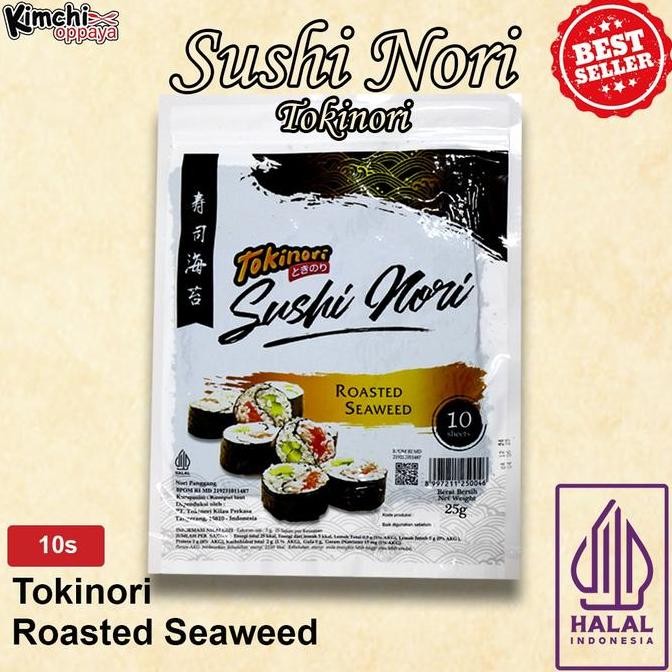 

Produk Baru!! Tokinori Sushi Nori Halal 10 Lembar - Seaweed Korea untuk Kimbab Sushi