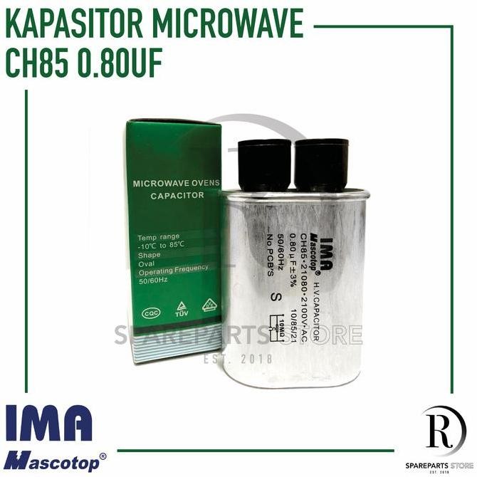Kapasitor Microwave 0.80Uf "Ima Mascotop Capacitor" New Stok