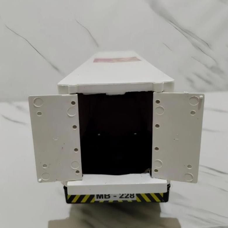 Fth- Mainan Truk Kontainer Kurir Ekspedisi Anteraja Panjang Besar Murah Jalan Tanpa Baterai Mode Mes