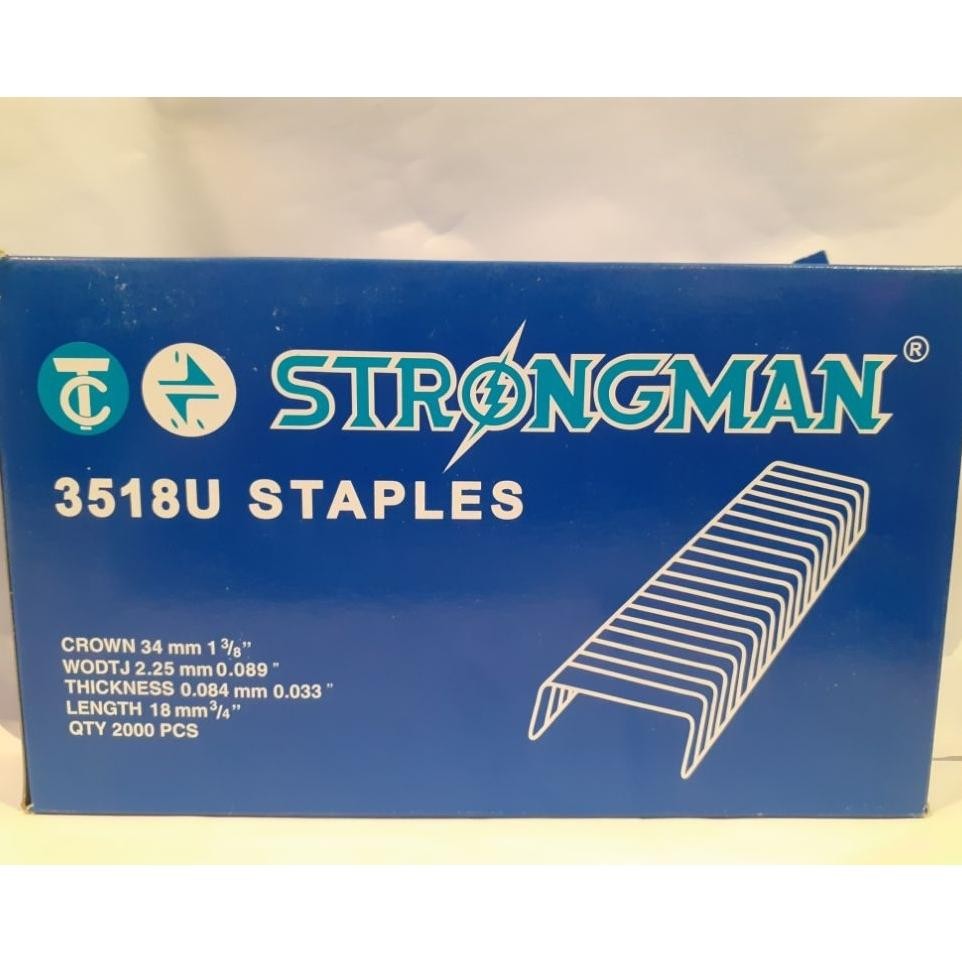 

Staples 3518U Strongman Isi Staples Carton Karton 18Mm