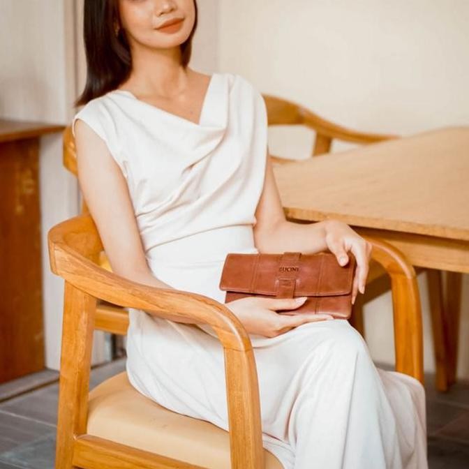 Leather Wallet Bucini Yola I Dompet Kulit Panjang Wanita Multifungsi Bucini Yola