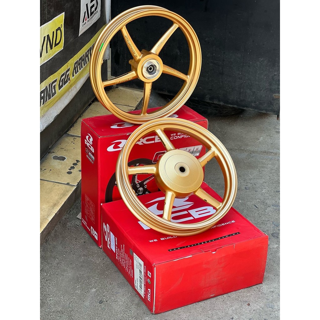 Velg RCB SP522 14x160 & 14x185  For Mio Sporty, Mio Smile  Warna Gold