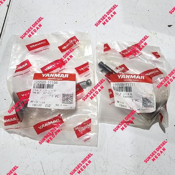 <<<<<] TF105 TF115 Valve Inlet Outlet Klep Api Minyak Mesin Diesel Yanmar TF-105 TF-115 Original