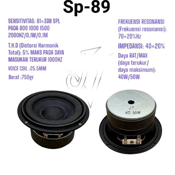 Speaker 4.5 inch Subwoofer/MidBass Fiberglass, Waterproof Berkualitas