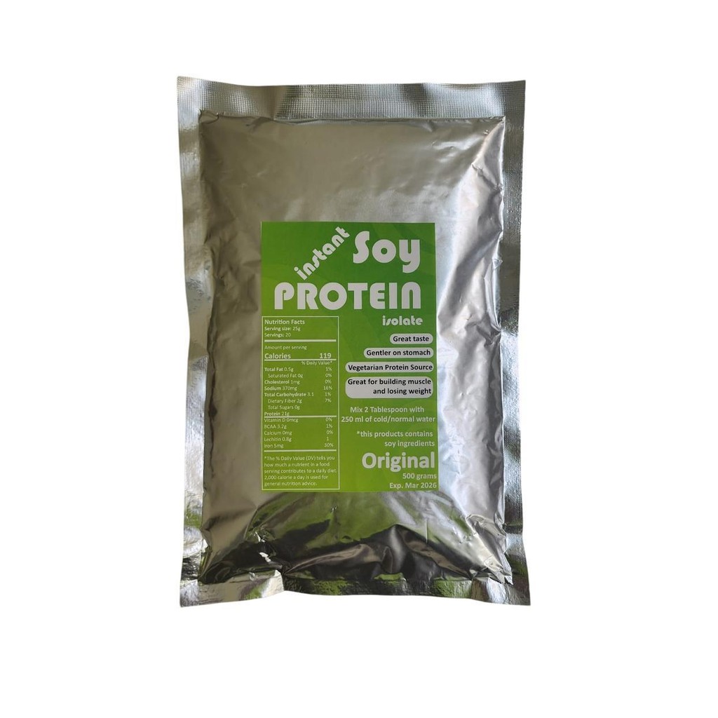 

Instant Soy Protein Powder Isolate 100% Pure 500Gr