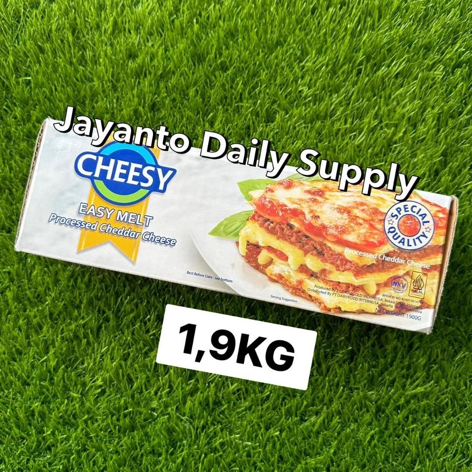 

Cheesy Easy Melt 19Kg Keju Cheddar Mudah Lumer Halal
