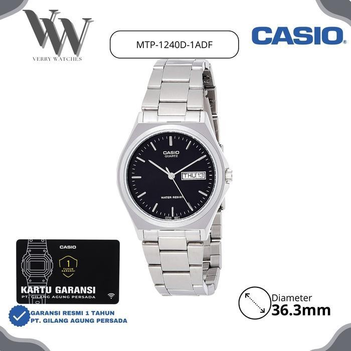 Jam Tangan Casio General MTP-1240D-1ADF original & Garansi Resmi Berkualitas