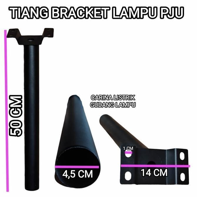 Tiang Bracket Lampu Pju Led 50Cm Bracket Tiang Lampu Jalan