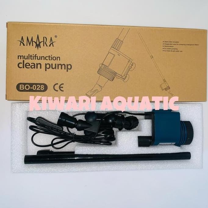 AMARA BO 028 multifunction clean pump / alat pembersih aquarium BO028