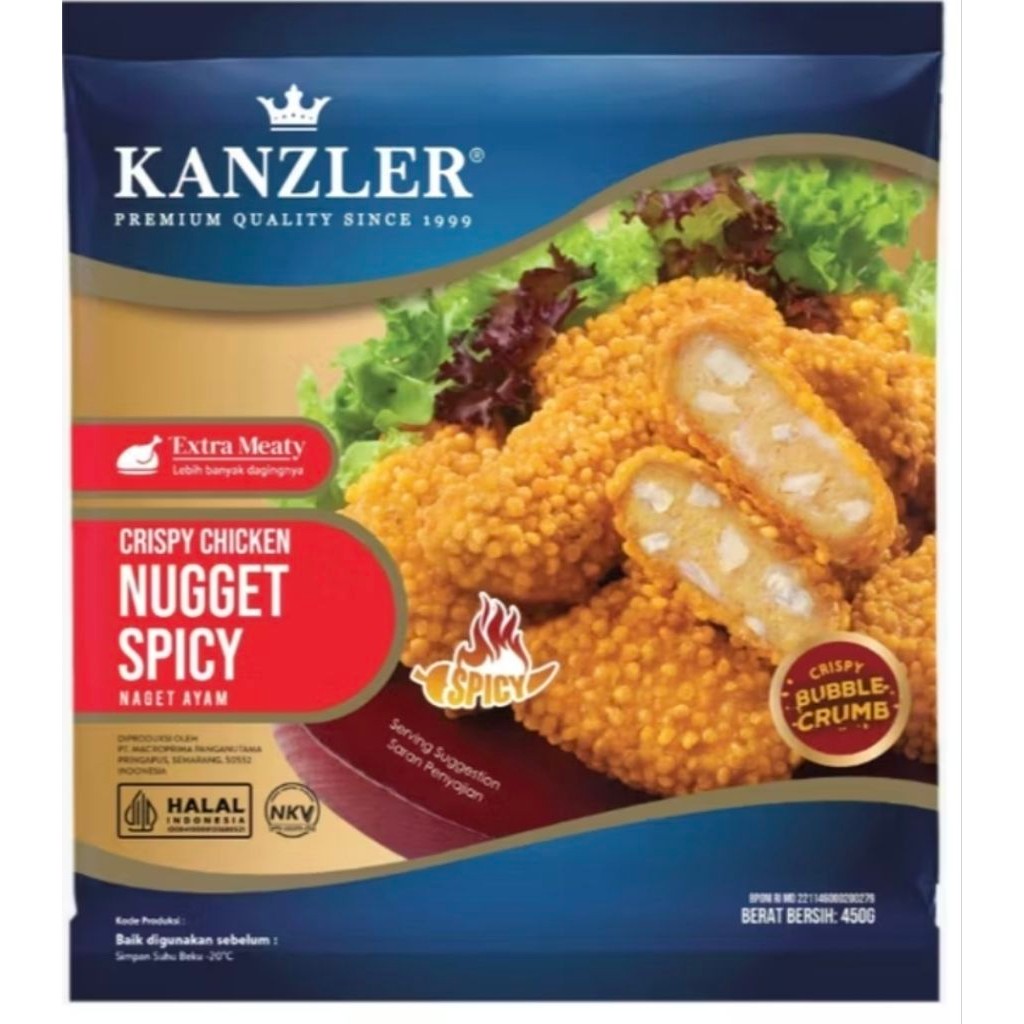 

KANZLER crispy CHICKEN Spicy Nuget 450gr