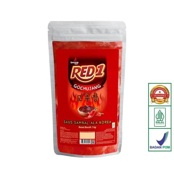 

Promo Red1 Gochujang Saus Korea Pedas HALAL 1 Kg - Pasta Cabai Korea Otentik