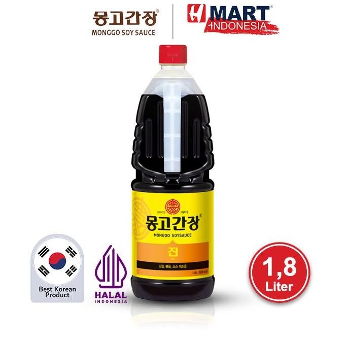 

Promo Monggo Jin Soy Sauce Korea 1.8L | Kecap Asin HALAL Botol Jumbo