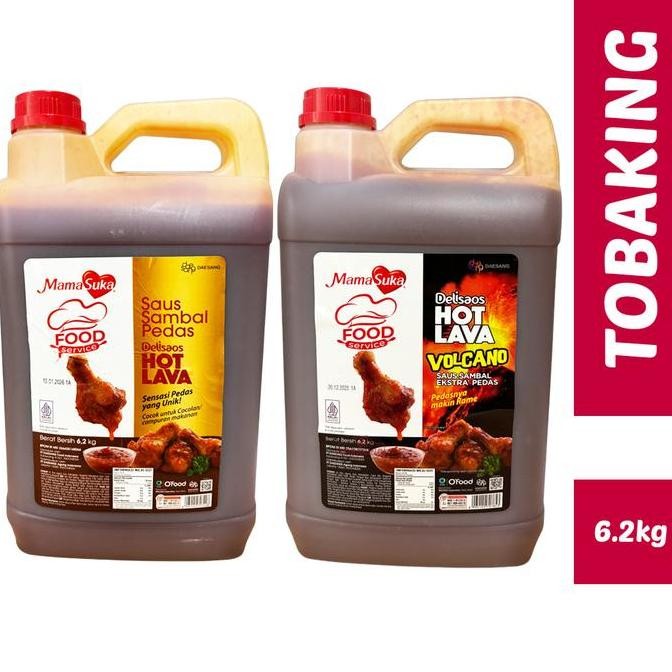 

Promo Mamasuka Hot Lava Saus Sambal Pedas Jerigen 6.2 Kg - Saus Korea