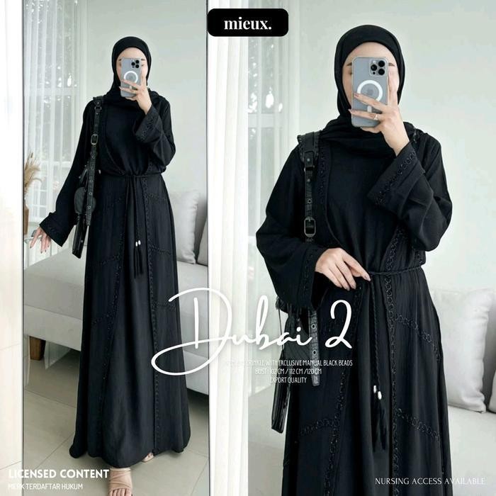 GKI Gamis lebaran abaya dubai mieux dubai 1 dubai 2 dubai 3 dubai 4 crinkle import khusus super prem