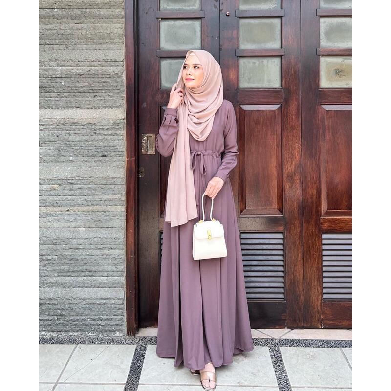 Ef Elmiza - Rahayu Dress Bahan Premium Wollycrepe Dress Wanita Remaja Elegan