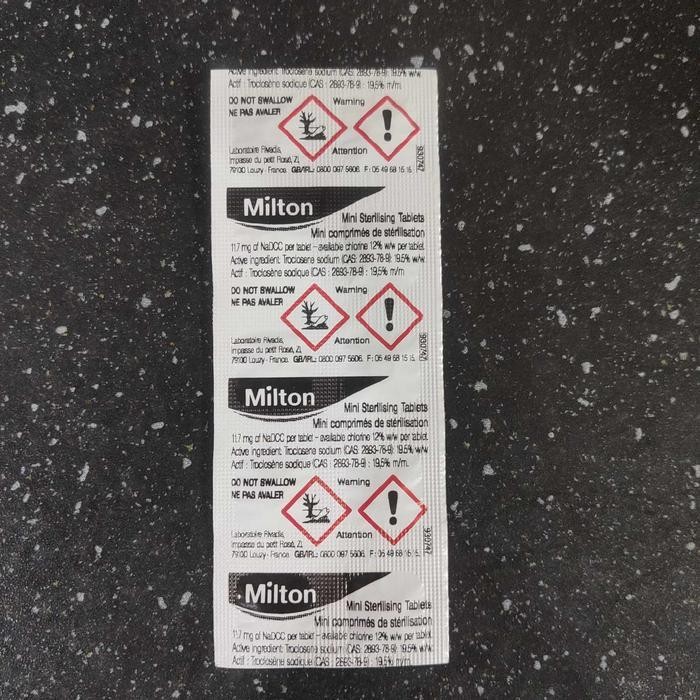 

Skm Milton Mini Sterilising Tablets Isi 10 Tablet ( 1 Lempeng)