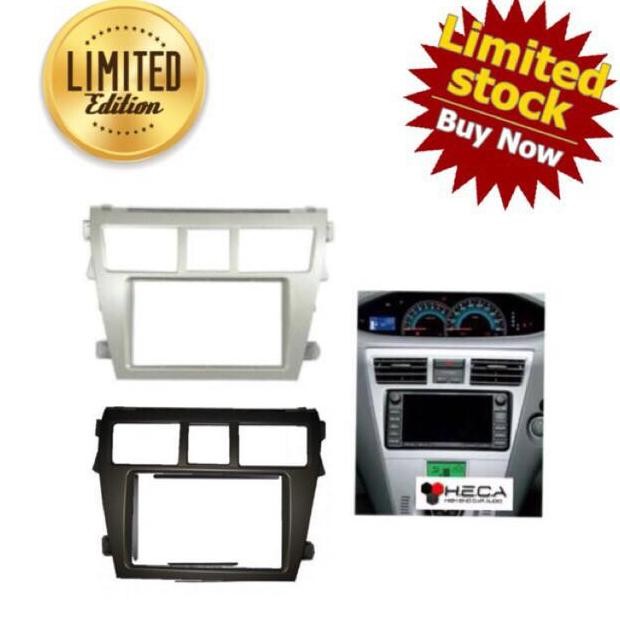 Frame Head Unit Double Din Tape Vios 2007-2012 / Limo Gen 2 (Black)