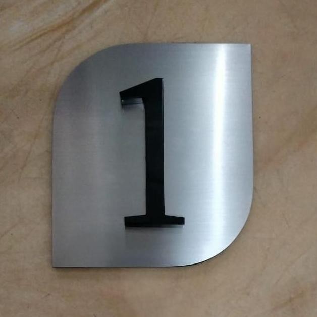 nomor rumah stainless steel angka