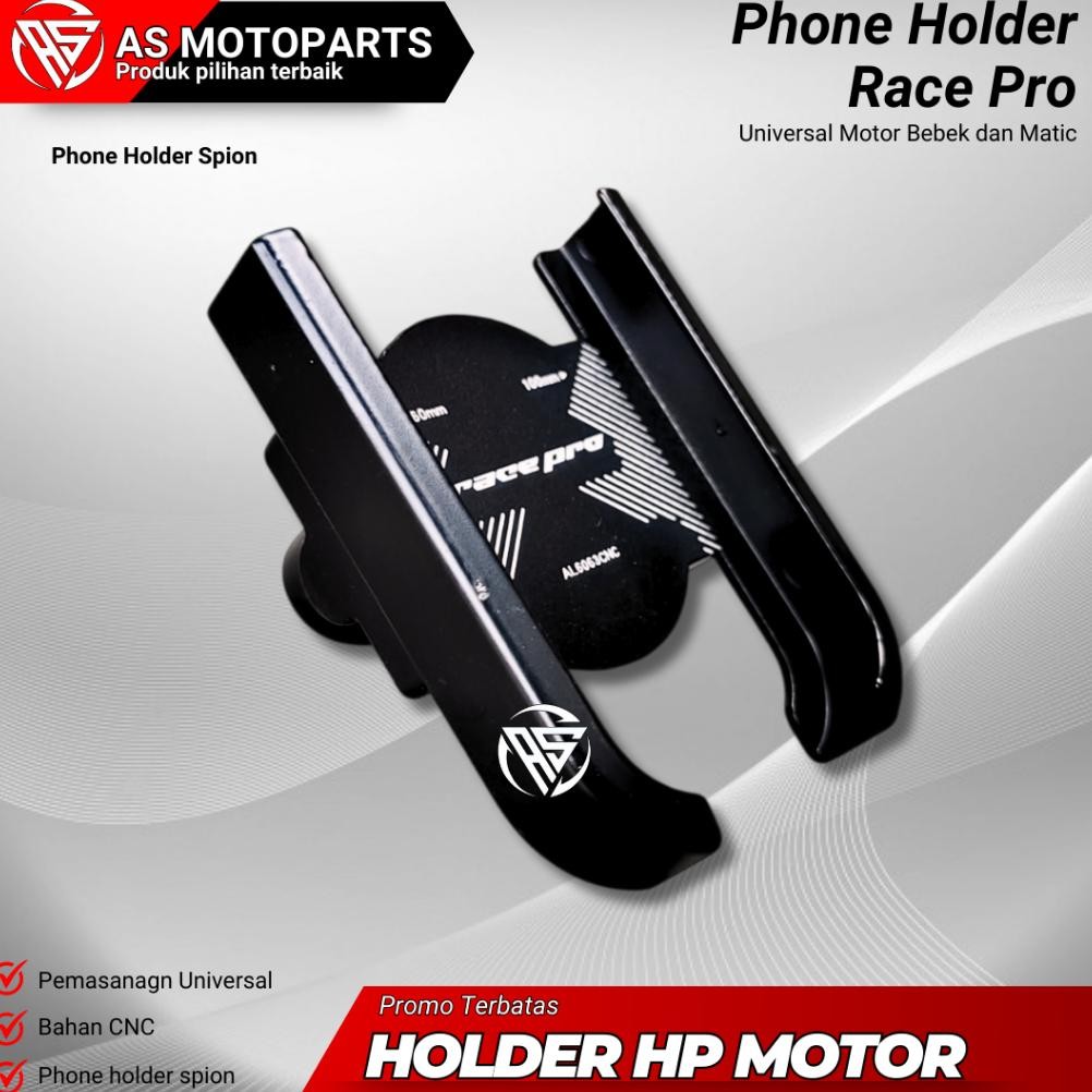 AS MOTOPART HOLDER HP PHONE HOLDER SPION BAHAN CNC HARGA SEPAKET HOLDER HP DUDUKAN HP MOTOR PHONE HO