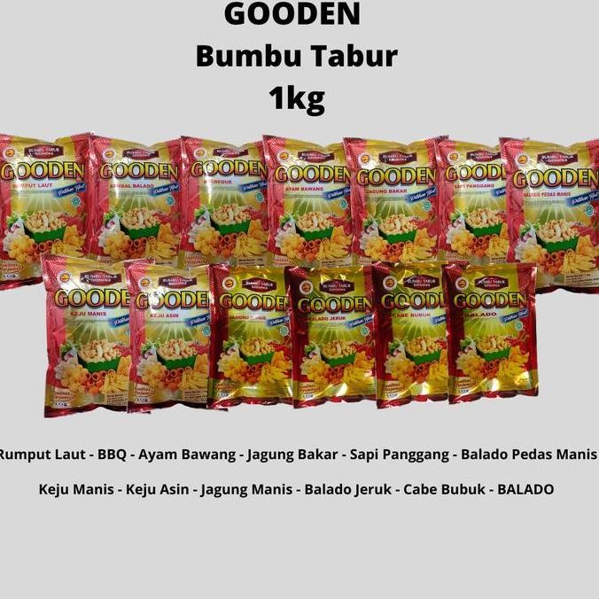 

Diskon! Bumbu Tabur Cabe Bubuk Gooden 1Kg / Chili Powder Pedas Rempah Masakan
