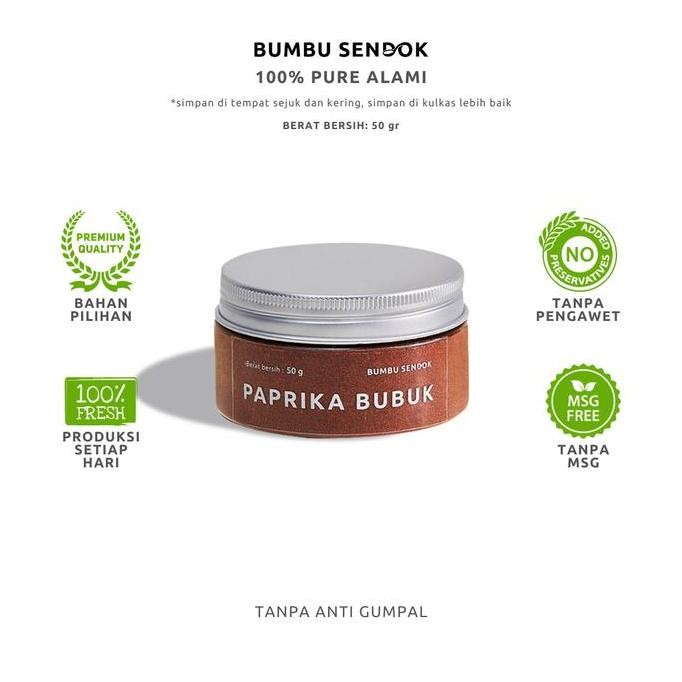 

Diskon! Bumbu Sendok Paprika Bubuk 50G - Rempah Dapur Praktis