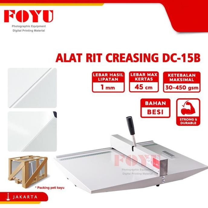 

Alat Pelipat Rit Creasing Kertas Sheet Album Lebar 45 Cm Dc-460Y