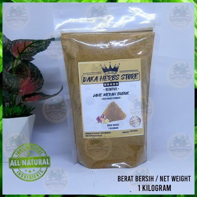 

Diskon! Jahe Merah Bubuk Murni 1 Kg - Tanpa Campuran Herbal Asli