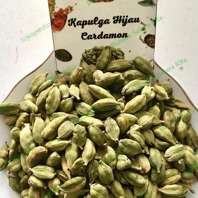 

Diskon! Kapulaga Hijau Arab India 500 Gram / Kapol Hijau Premium