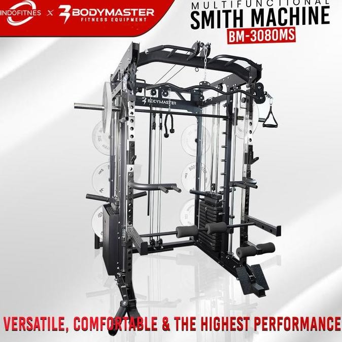 Bodymaster Smith Machine Bm-3080Ms - Power Rack Functional Bench Press