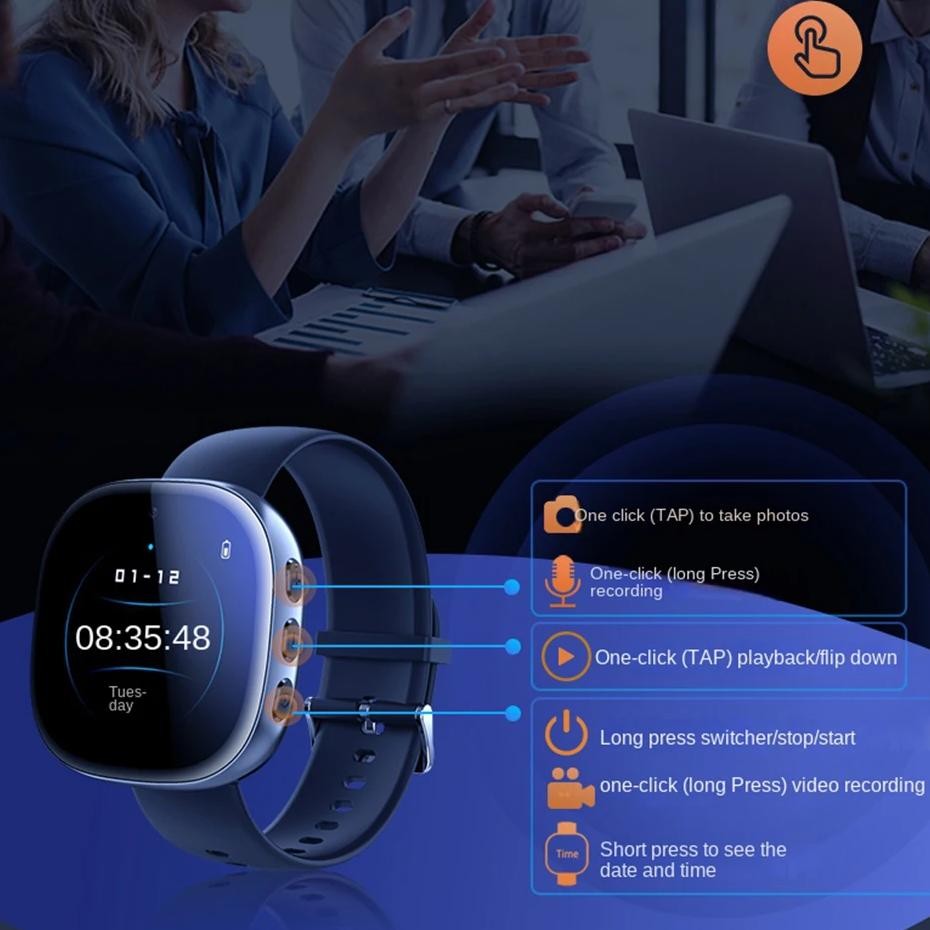 Trustdii 1080P Wrist Camera Watch Photo Video Audio Recorder Mini Sport Watch Camcorder Wearable Min