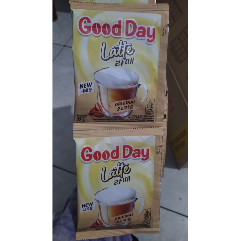 

Good Day Latte Original 1 Renteng isi 10 Sachet