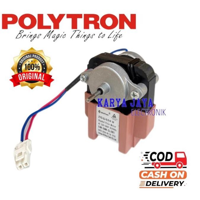 TERBARU - Motor Fan Kipas Eator Kulkas Polytron 2 Pintu Willtron ZYD-2J-.H