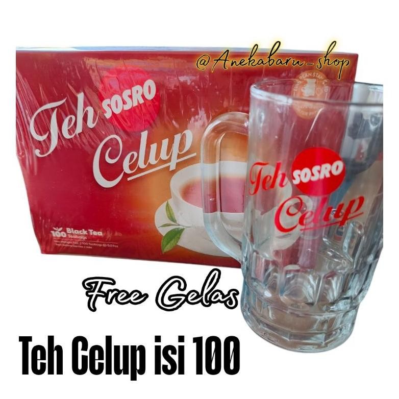 

( 1 PACK isi 100 Teh ) Teh Celup Sosro aSt