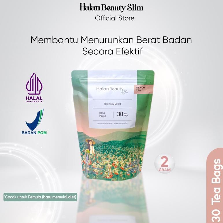 

Halan Slimming Tea Official Rasa Peach BPOM aSt