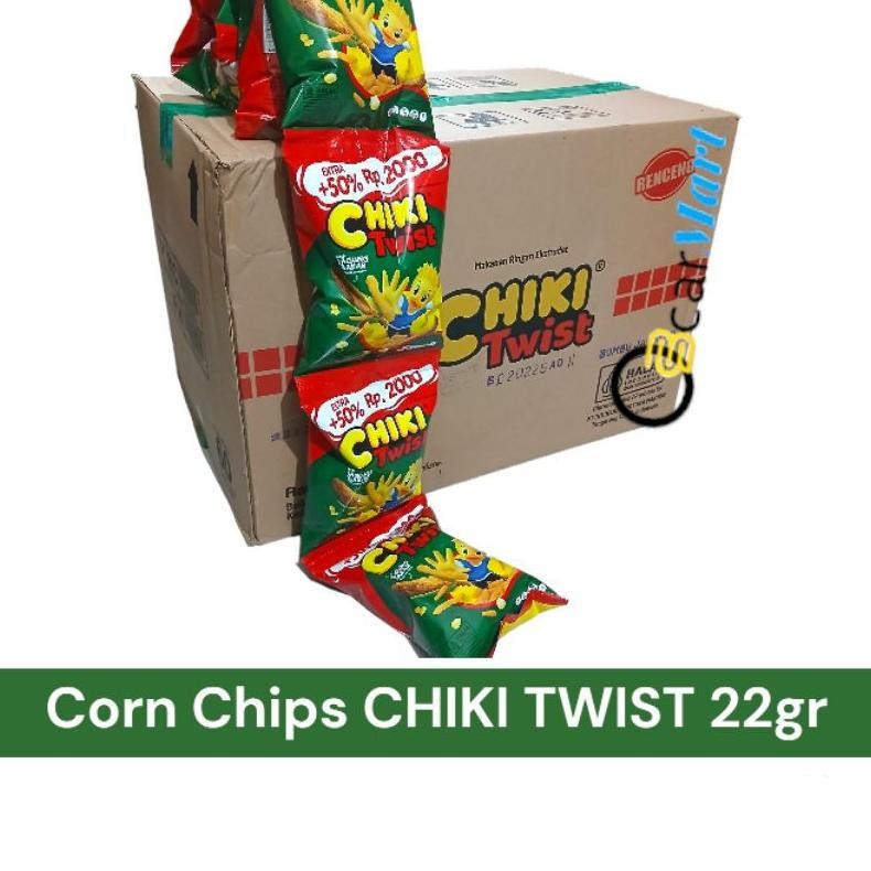 

Chiki Twist Jagung Bakar 1 Dus Isi 60 Pack / 6 Renceng 22g aSt
