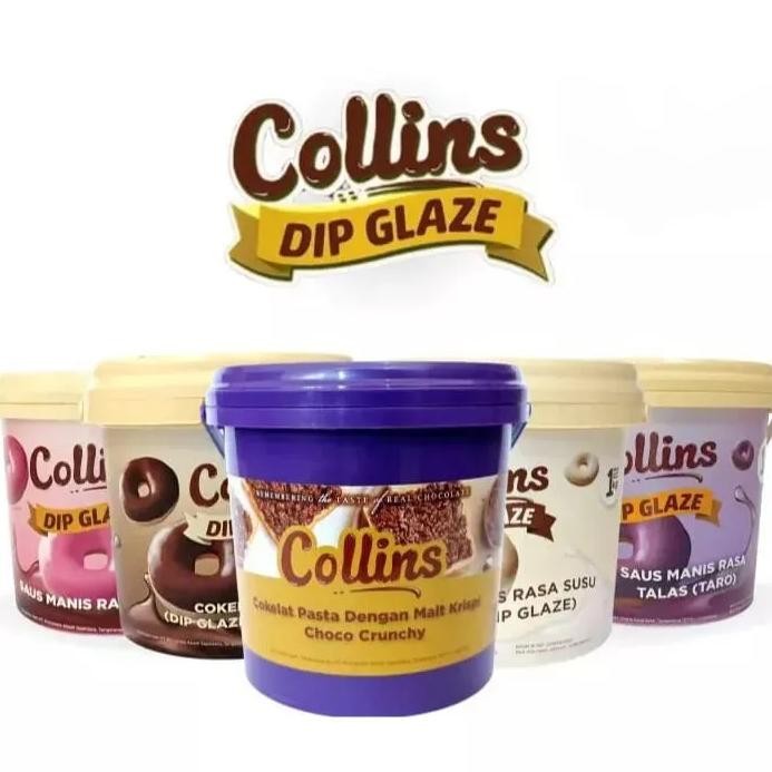 

Collins Dip Glaze 1kg Topping for Donat, Pisang, Nugget - Rasa Lengkap aSt
