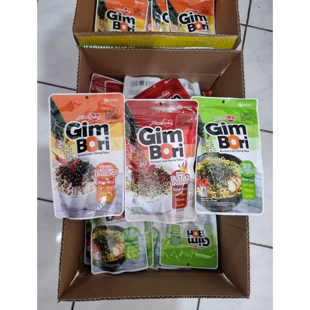 

Mamasuka Gim Bori Rumput Laut Kering Tabur Halal 60 Gram aSt