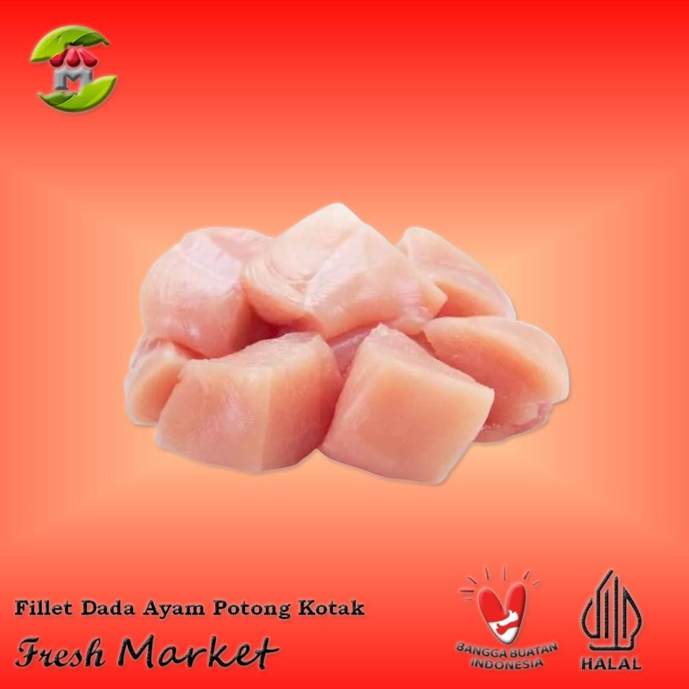 

[JAKTIM] Fillet Dada Ayam Potong Kotak Pack 950gr aSt